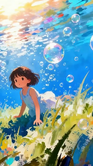 水里女孩