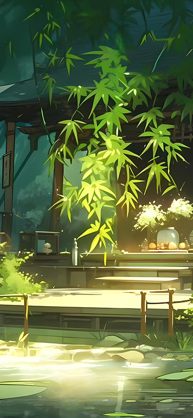 4k竹林小亭