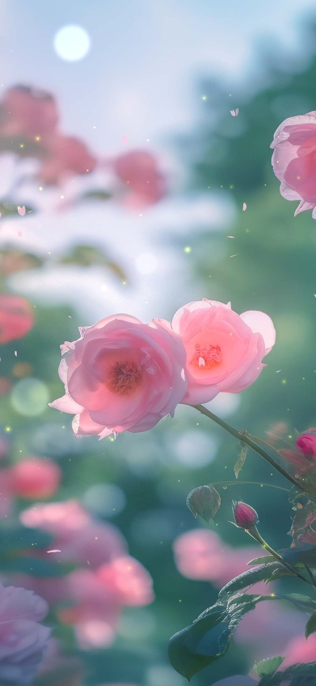 阳光下山茶花