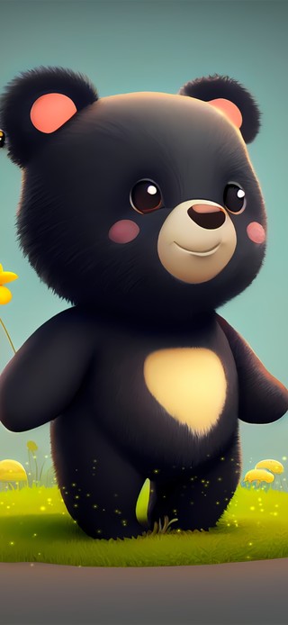 可爱阳光治愈小熊