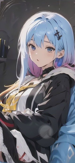 玩手机女孩