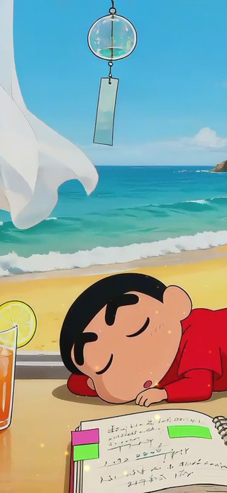 清新海边小新