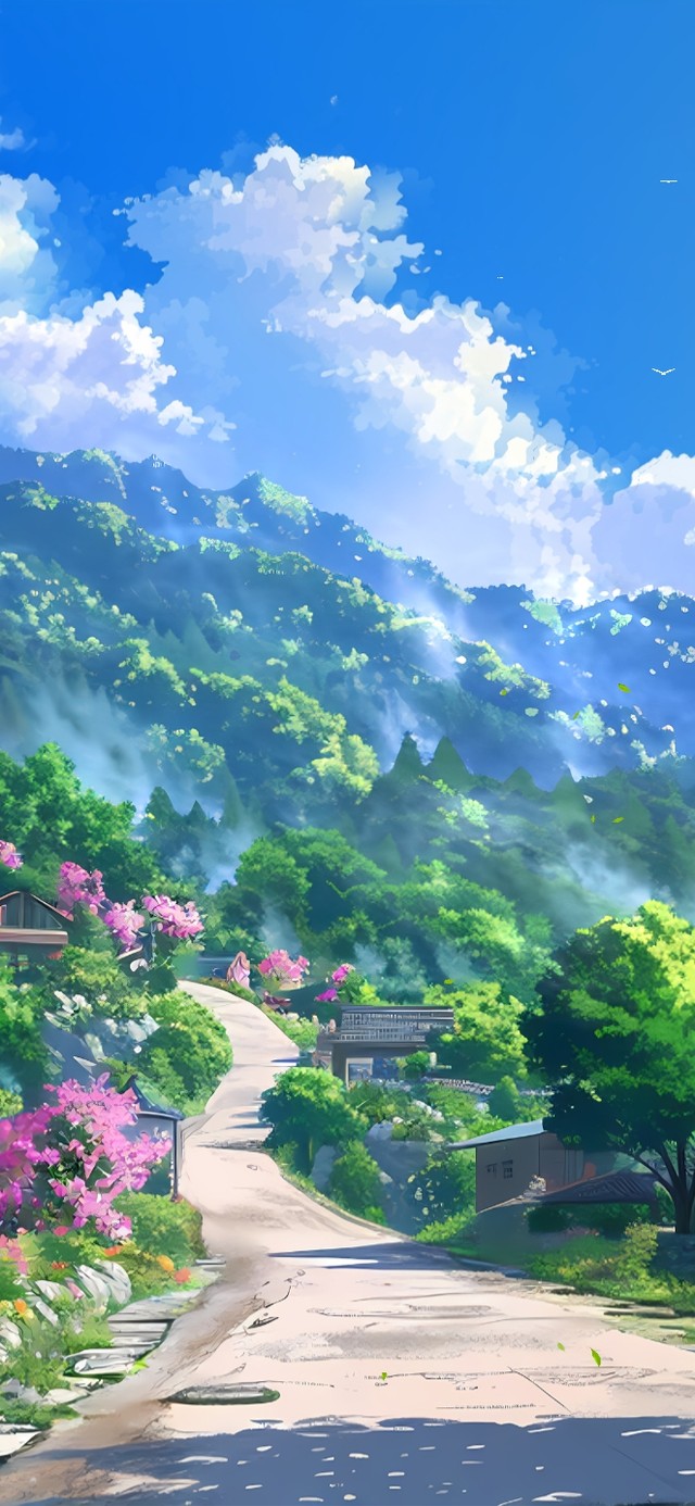 唯美山村小路