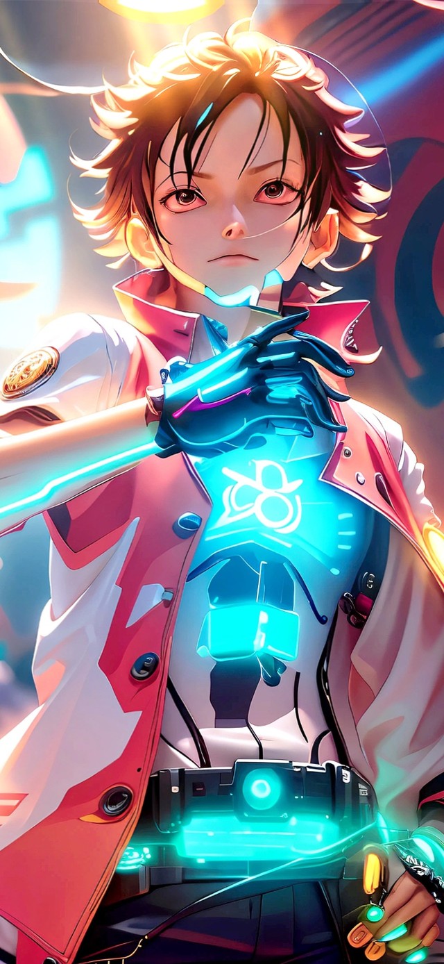 赛博朋克海贼王路飞