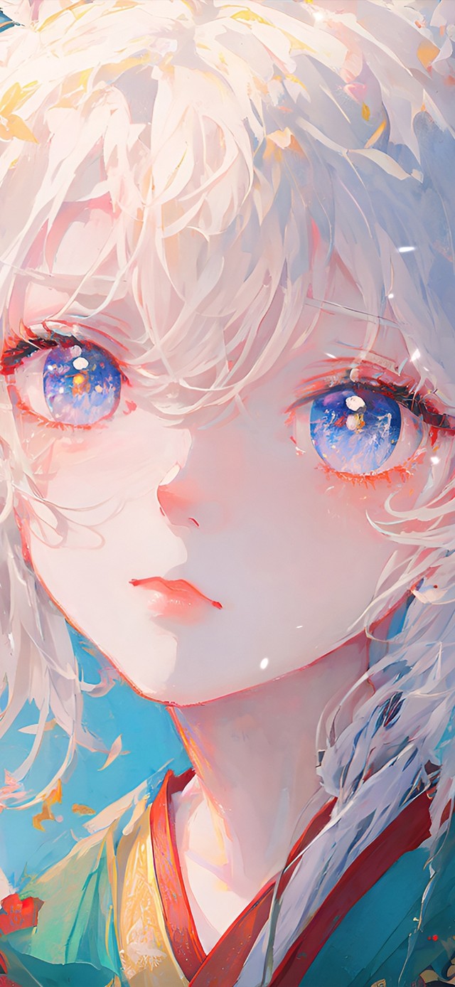 4k鲜花可爱少女