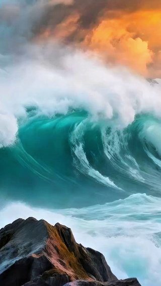 壮观海浪4K