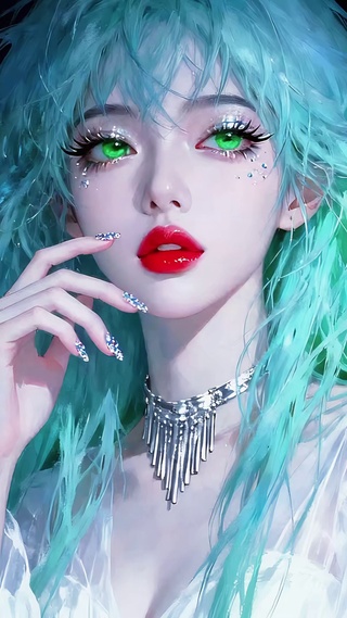 绿眸少女
