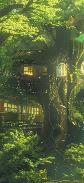 护眼绿景
