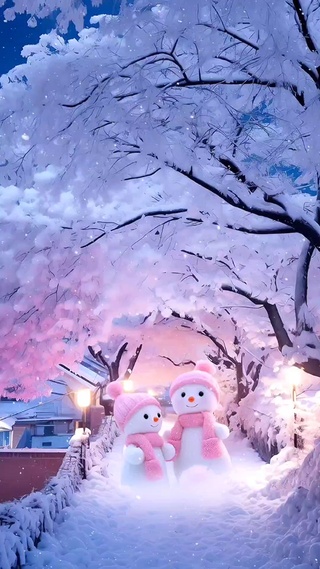 可爱小雪人