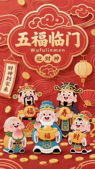 五福临门