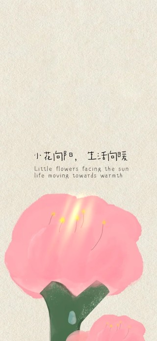 小花向阳，生活向暖