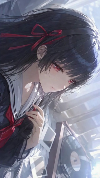 红瞳少女的慵懒午后千咲