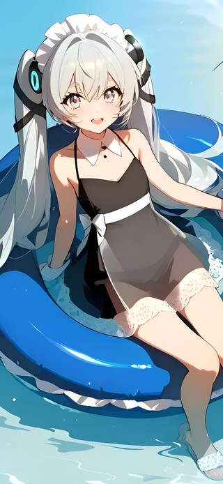 可琳·威克斯-海边泳装少女