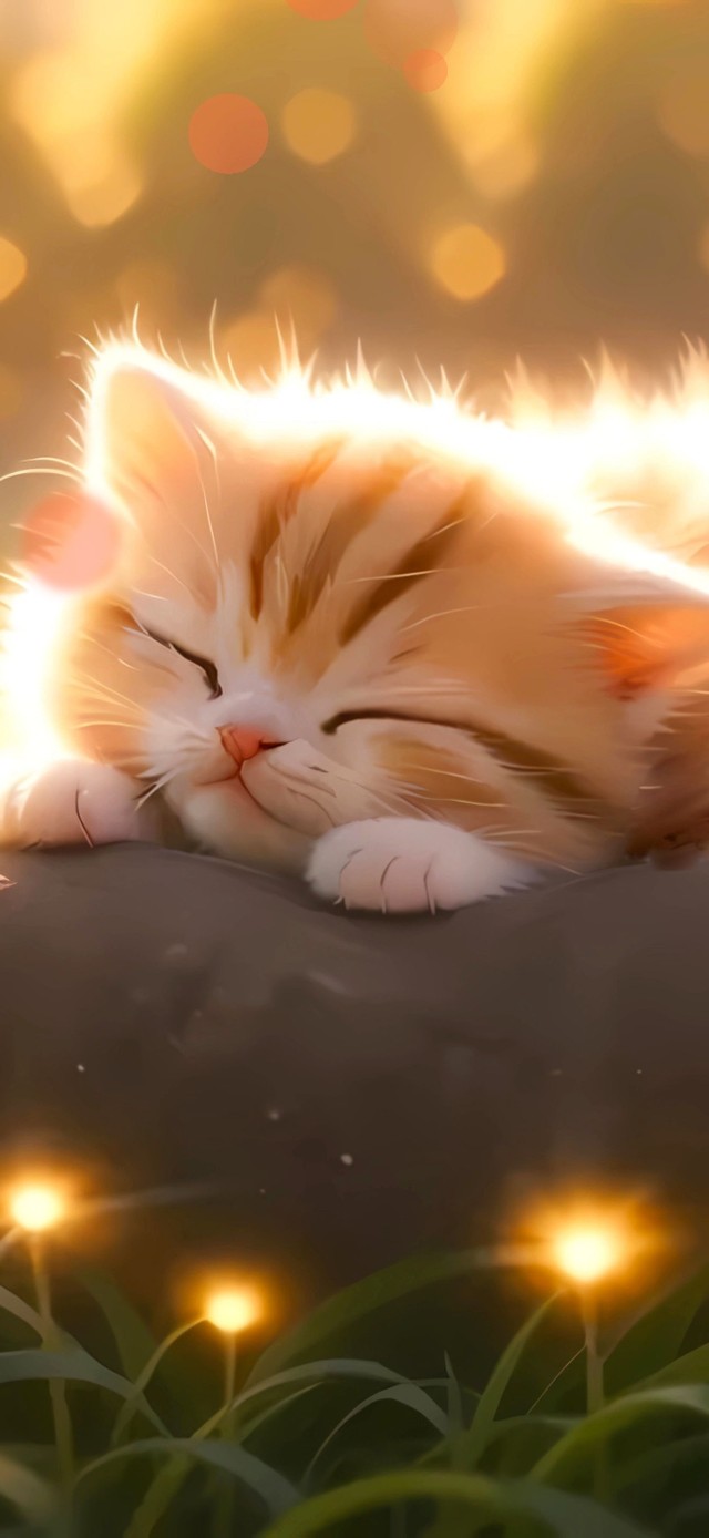 爱睡觉的小猫咪