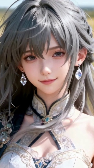 稻田古风女孩田园丰收的治愈邂逅