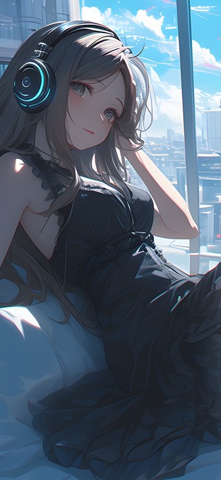 4K纯欲黑裙少女