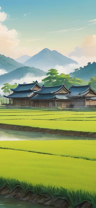 田间水稻