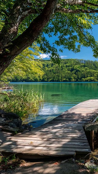 护眼山川绿景