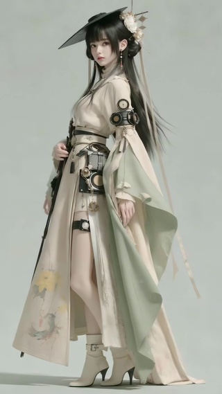 古风樱花赛博风美少女