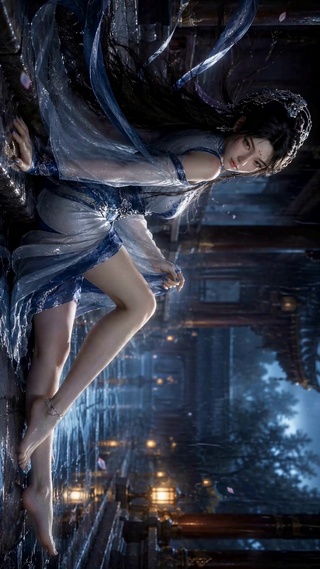 雨夜古风美人