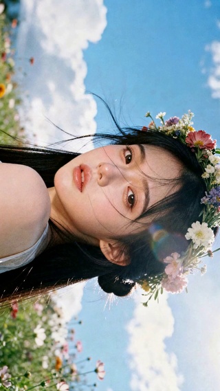 花海少女晴空