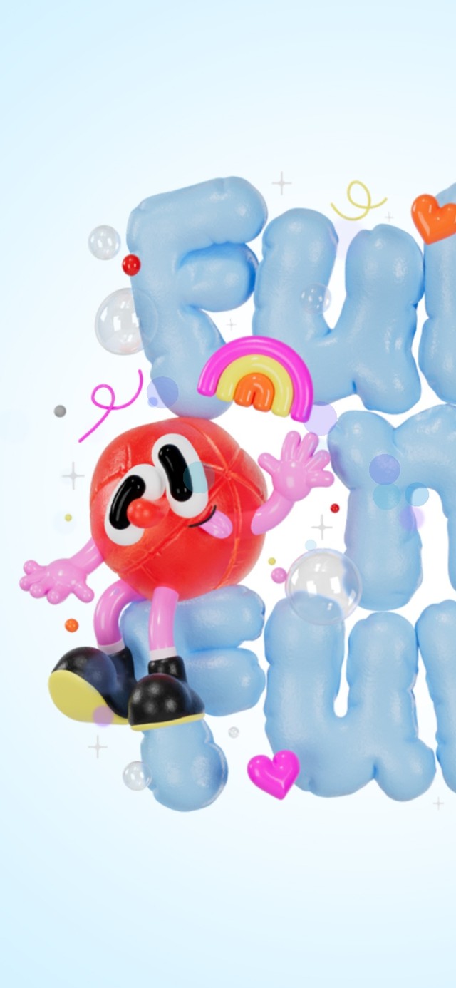 立体可爱气球人