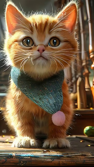 可爱黄色小猫咪