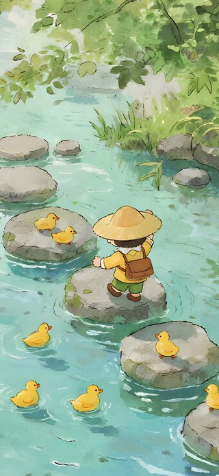 赶鸭子