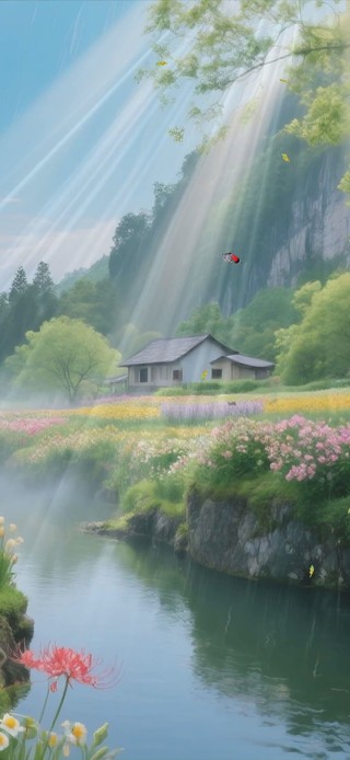 护眼绿景