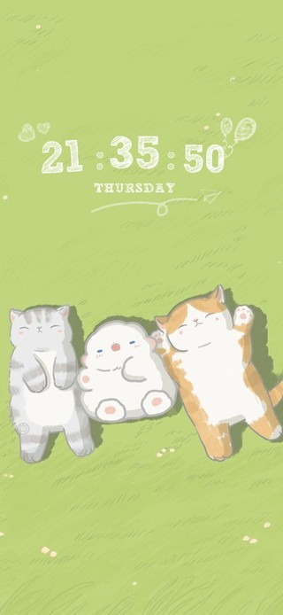 草原呼呼大睡的猫猫们