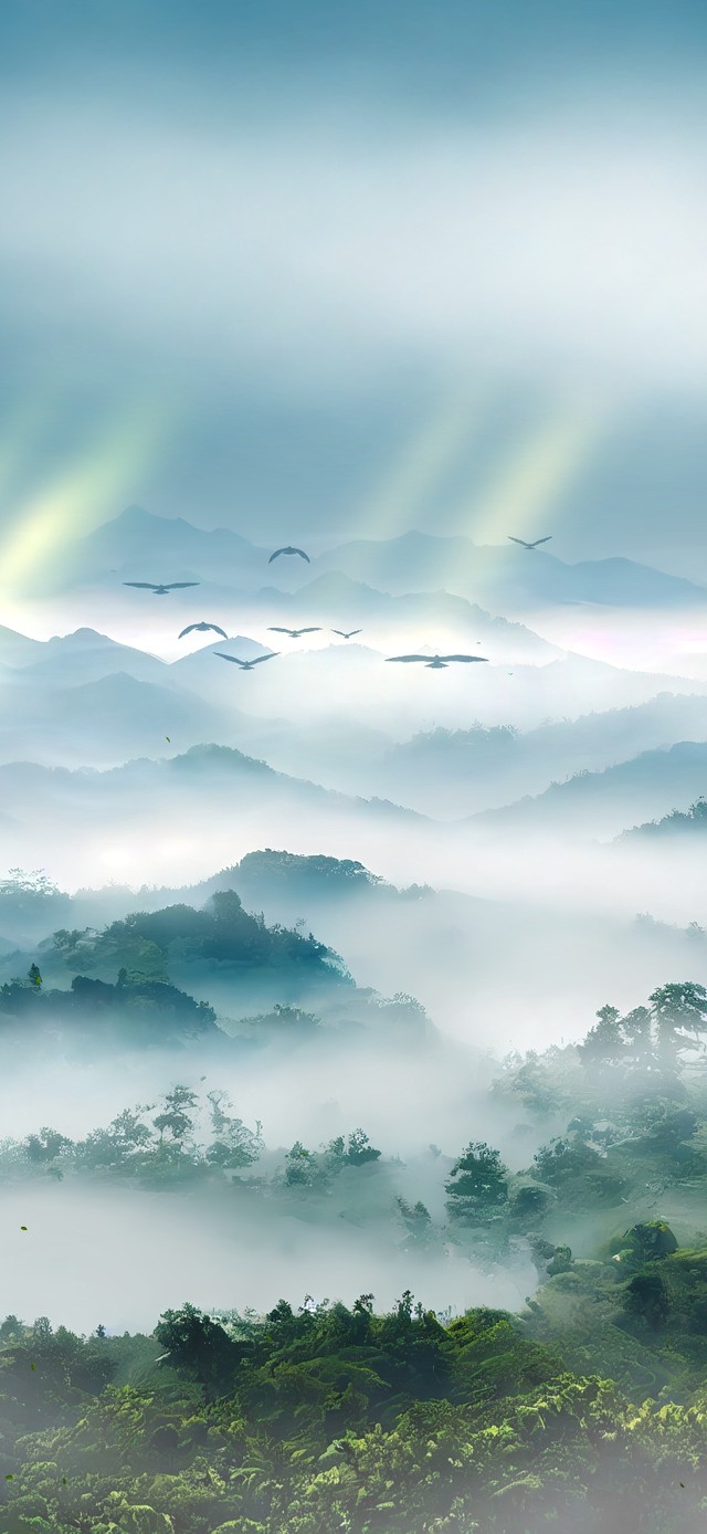山中森林雾气(风景手机动态壁纸) - 风景手机壁纸下载 - 元气壁纸