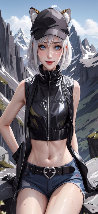 雪山冷艳美少女