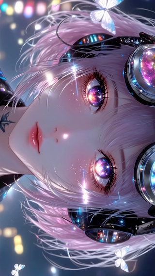 赛博美女会说话的眼睛