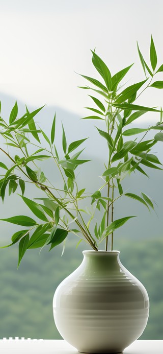 禅意窗台插花