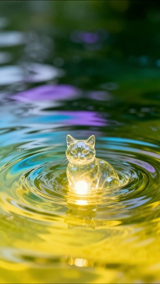 水中琉璃猫