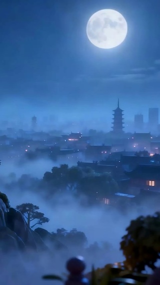 古风夜景
