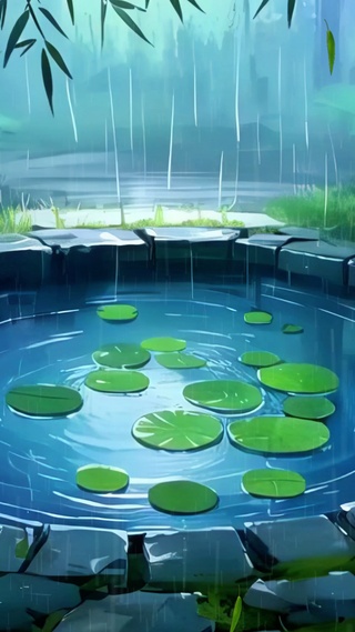 雨竹幽池