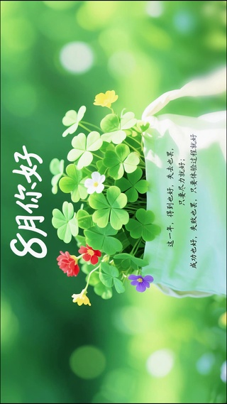 8月你好-不问收获但问耕耘