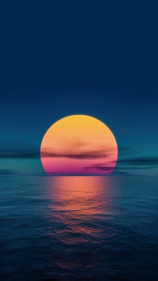 海上日落