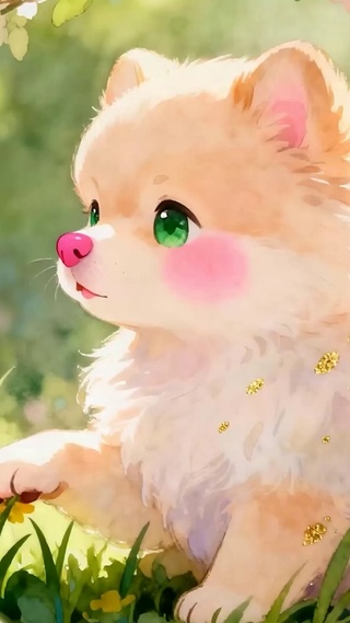 花丛中萌宠