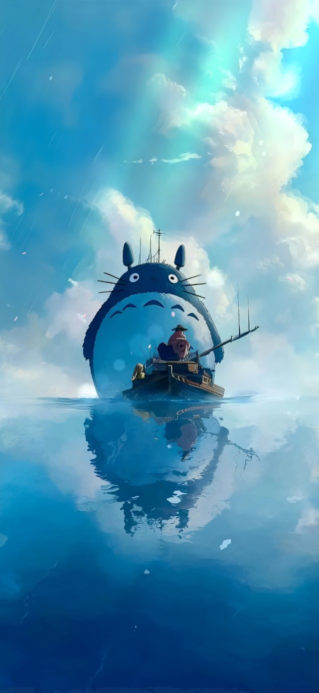 空の鏡とトトロ