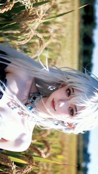 自然少女与幻想的田园邂逅