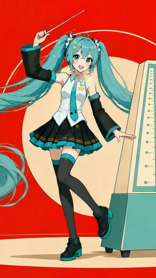 初音未来音乐指挥少女