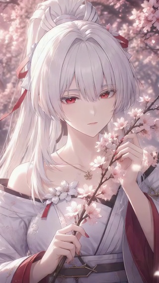 樱下古风少女