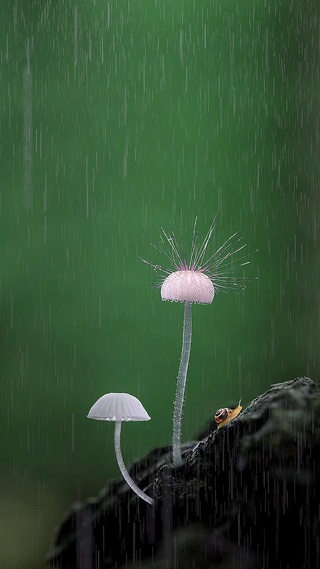 下雨天，记得早点回家。🐌