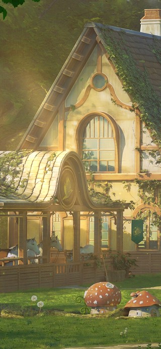 治愈森林马厩房屋