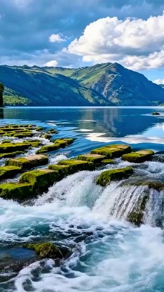 治愈小河流水4K