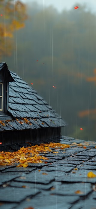 屋上秋意浓
