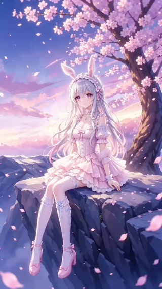 樱花晚风与少女心事
