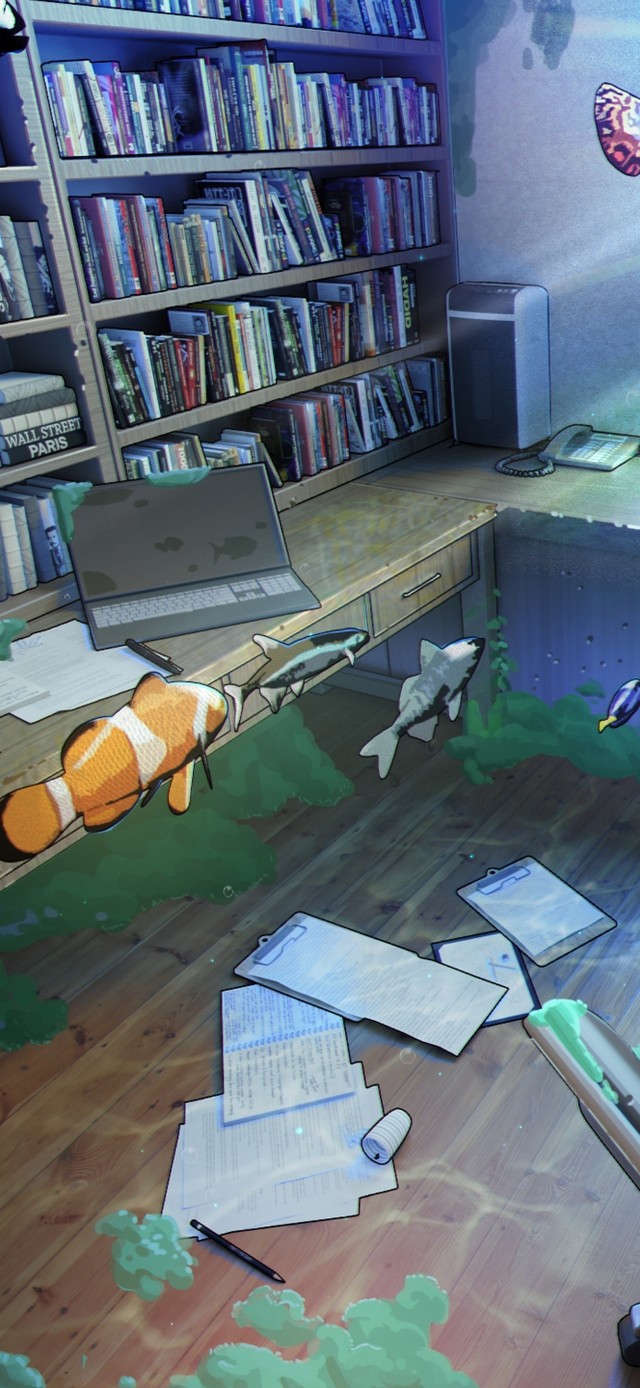 4K海底城市卧室房间